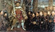 HOLBEIN, Hans the Younger Henry VIII and the Barber Surgeons sf oil painting